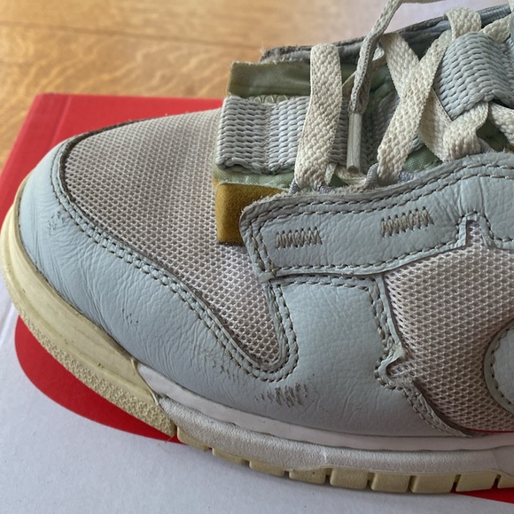EUC Nike Air Dunk Jumbo with box size 9 mens in sail/light silver-mint foam. - Picture 7 of 14